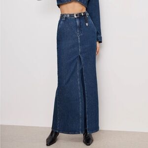 Denim Maxi Skirt